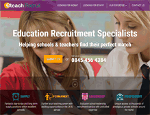 Tablet Screenshot of eteachrecruit.com